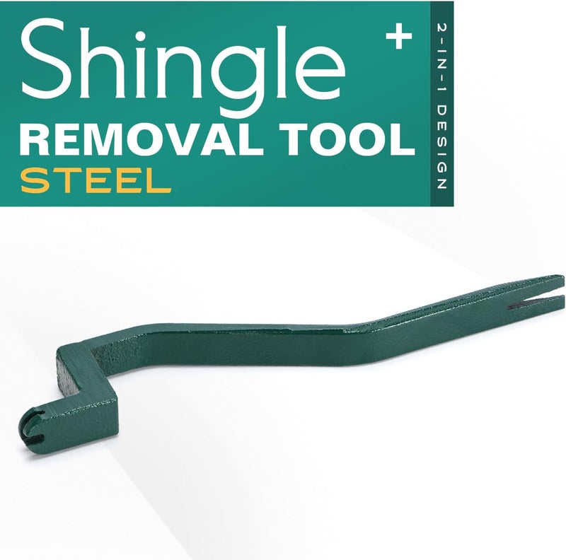 Hypertune Shingle Removal Tool for Safe Roof Shingles Professional Roofing Tools and Equipment Shingle Nail Installer & Puller Pitch Hopper - Image 4